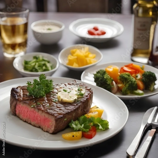 Obraz Delicious Steak Background