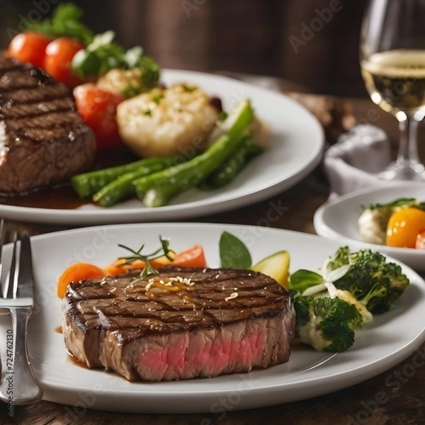 Obraz Delicious Steak Background