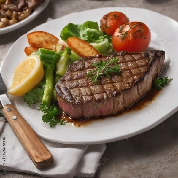 Obraz Delicious Steak Background