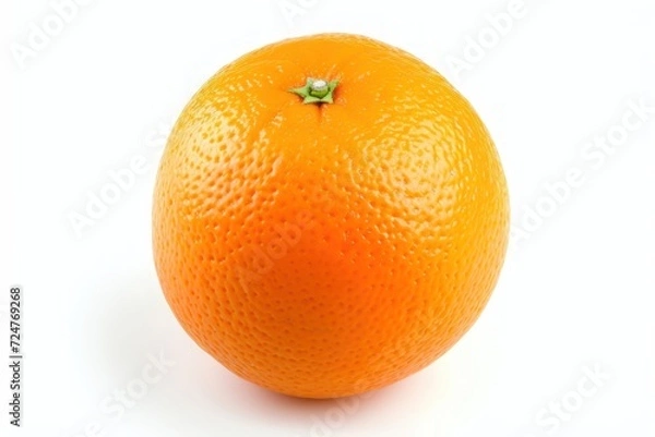 Obraz Vibrant orange, isolated against a pristine white background