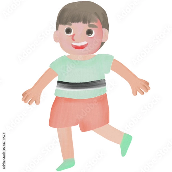 Obraz child running
