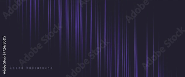 Fototapeta vertical speed line abstract pattern with gradient and text preview, futuristic speed line vector design for background, banner, advertisement