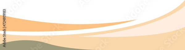 Fototapeta Wave Corner Shape Element