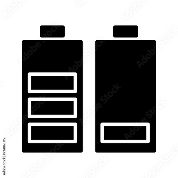 Fototapeta Batteries Vector Icon