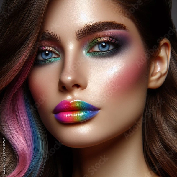 Obraz Rainbow Makeup 