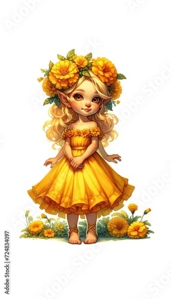 Obraz Gnomes, characters, whimsical, fantasy, magical, watercolor, fairytale