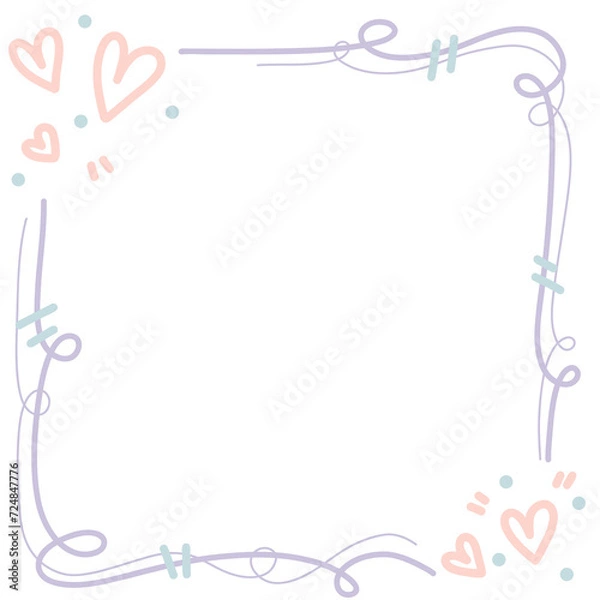 Obraz Cute doodle frame
