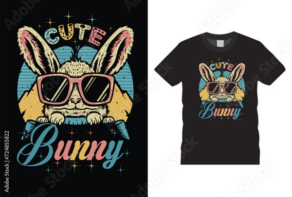 Obraz Happy Easter tshirt design, Easter sunday tshirt design, Happy easter sunday, easter, sunday