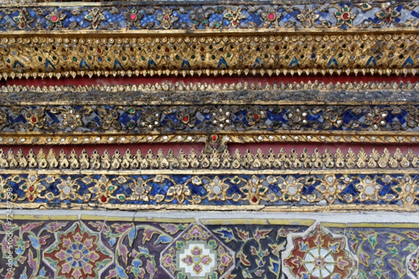 Obraz Thai temple mosaic