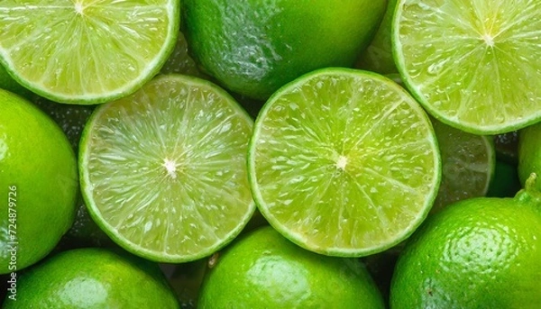 Fototapeta lime slices