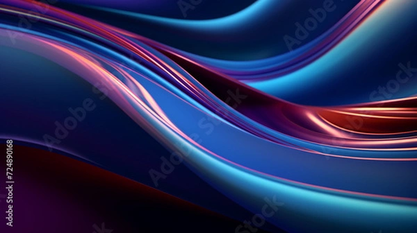 Fototapeta Beautiful abstract multicolored translucent glass background Generation AI