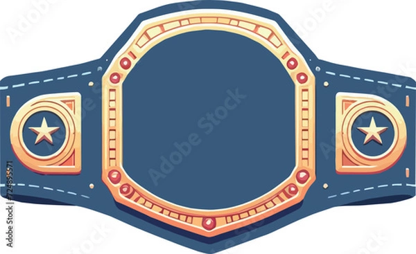 Obraz Pattern belt world champion martial arts vector isolated