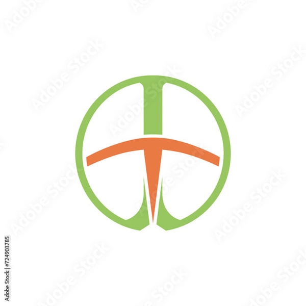 Obraz Vector t letter business logo icon vector	
