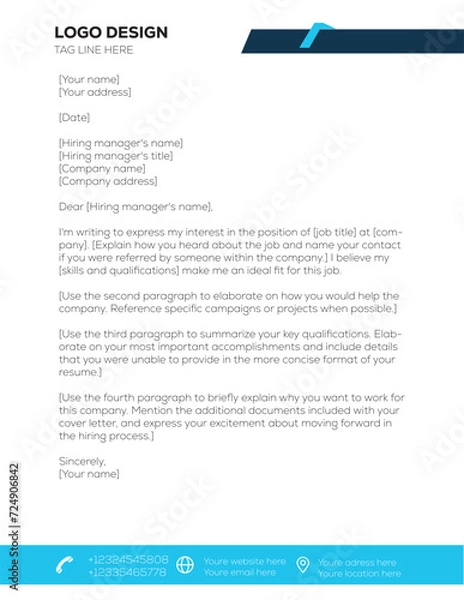 Obraz Letter head design 