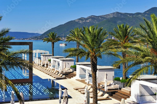 Obraz Swimming pool at luxury resort