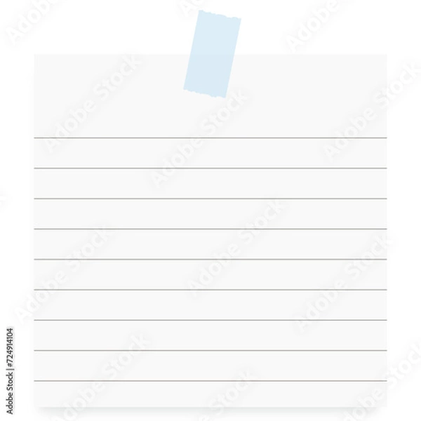 Fototapeta cute sticky note
