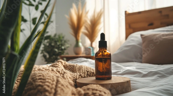 Obraz CBD Oil on the bed