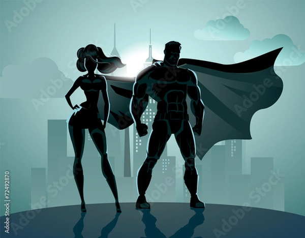 Obraz Superhero Couple