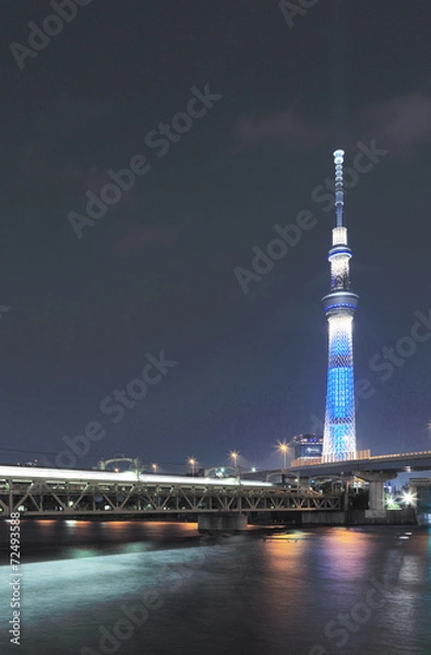 Obraz スカイツリーのライトアップ