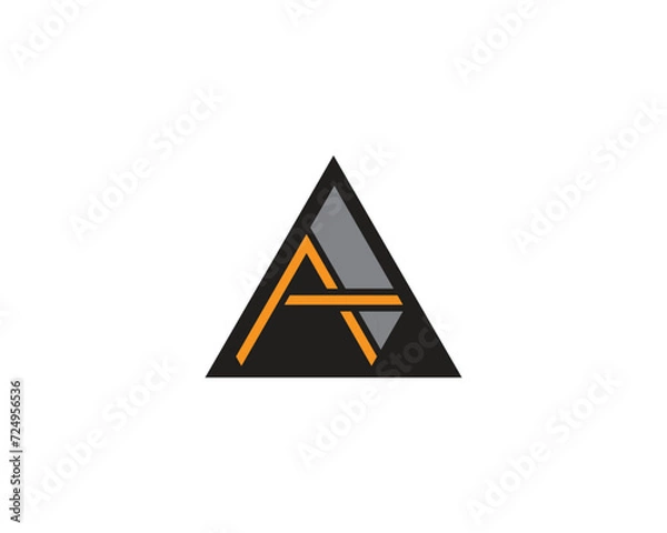 Fototapeta A letter creative logo design.