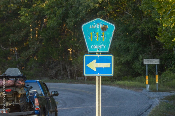Obraz sign on the road