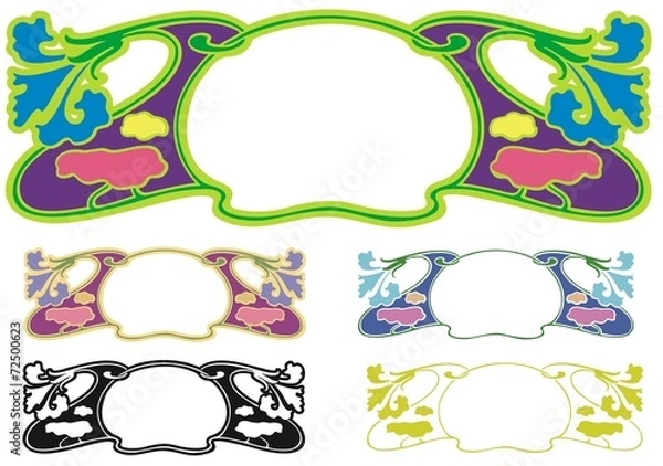 Fototapeta Small border with variations