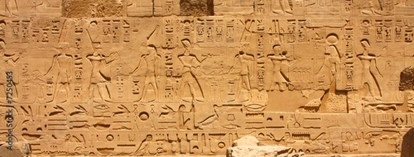 Fototapeta Luxor temple Hieroglyphic