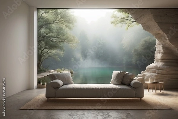 Obraz Interior design using natural elements