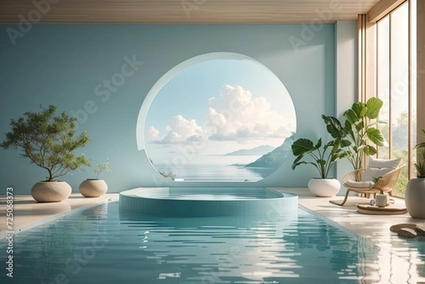 Obraz Modern natural bathroom