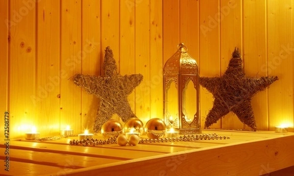 Obraz Weihnachtsurlaub mit Sauna