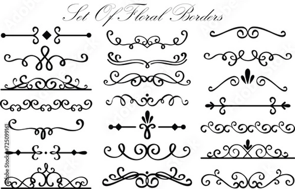 Obraz set of design elements