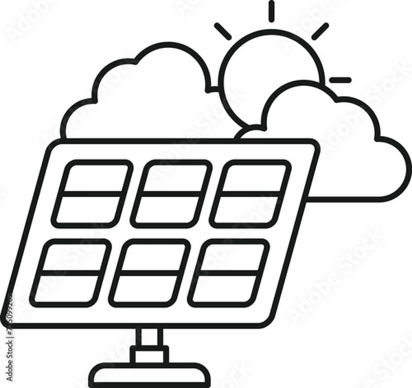 Obraz cloud computing machine icon