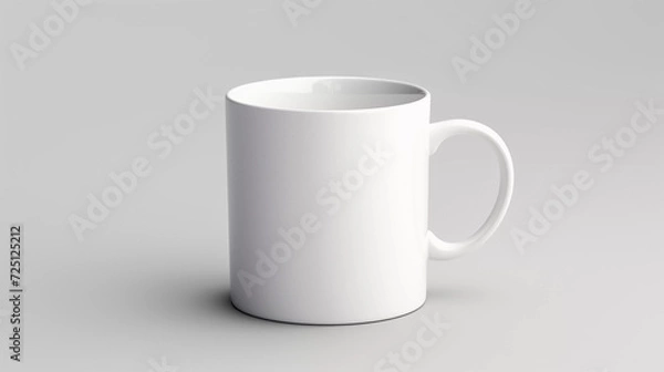 Obraz Mockup. White Coffee Mug with Blank Surface
