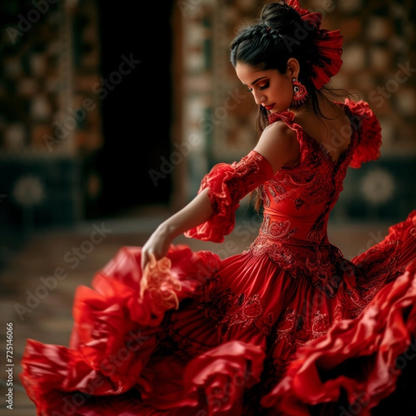 Fototapeta Resolution: High-Resolution Travel Photograph: Captivating Flamenco Dancer