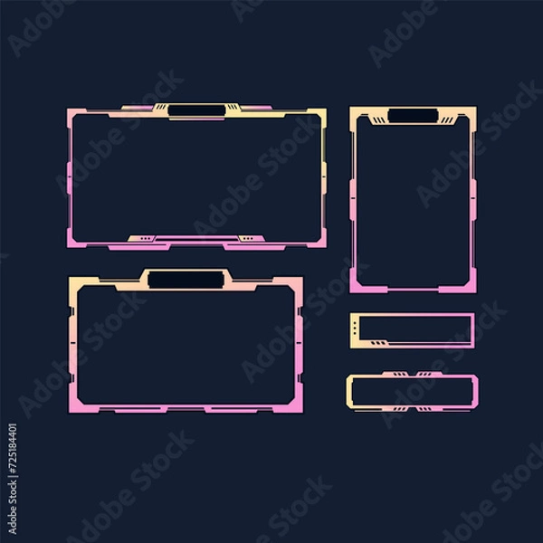 Obraz Streaming Frame Panel Overlays 01