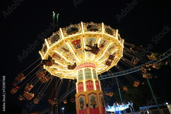Obraz 遊園地イルミネーション