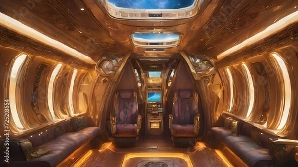 Obraz Alien Cabin Ship Background Very Cool