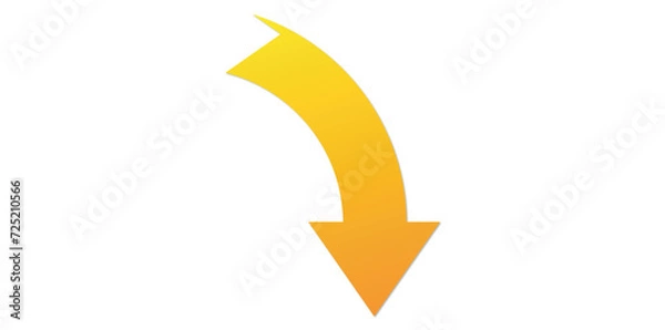 Fototapeta Refresh Curve Arrow Vector Illustration.