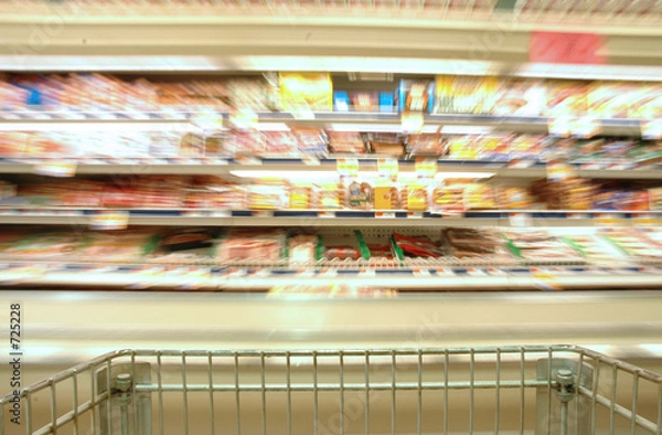 Obraz supermarket blur