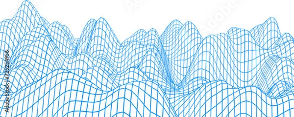 Fototapeta Retro Neon Colorful Wave Element Illustration