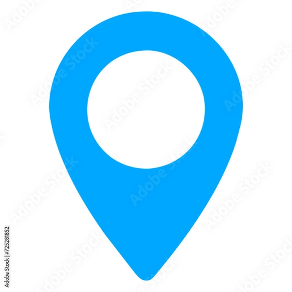Fototapeta location icon in trendy flat style, color vector icon
