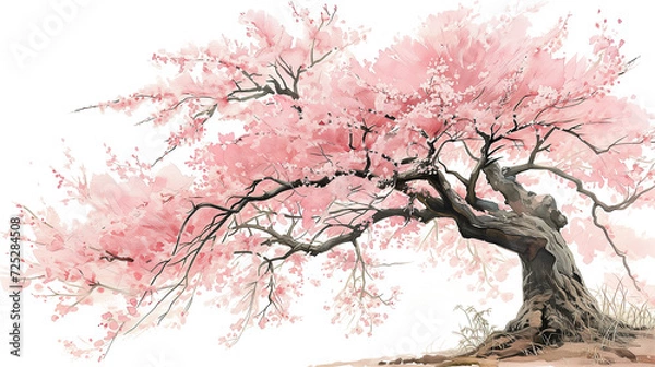 Obraz 水彩桜の花