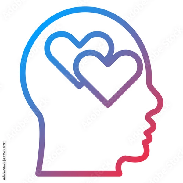 Fototapeta Narcissism Icon Style