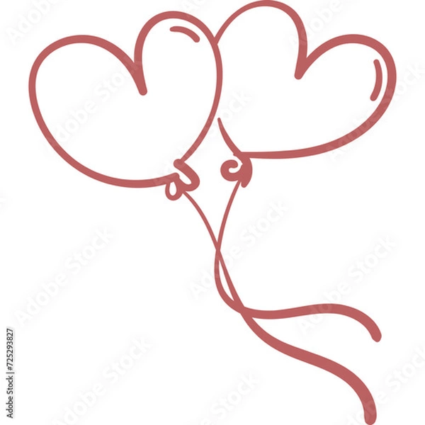 Fototapeta Hand Drawn Love Doodle