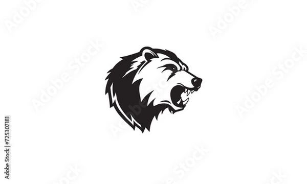 Fototapeta Bear Gaming vector logo design