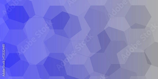 Fototapeta Abstract polygonal background. Pastel background for your creativity. seamless pattern with hexagons. Abstract beautiful geometric background with various polygon shapes.  blue gradient color. 