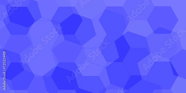 Fototapeta Abstract polygonal background. Pastel background for your creativity. seamless pattern with hexagons. Abstract beautiful geometric background with various polygon shapes.  blue gradient color. 