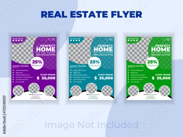 Obraz Real estate flyer design 
