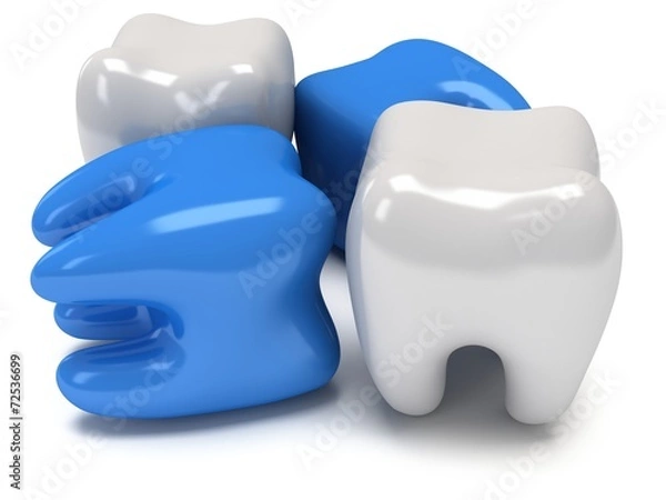 Fototapeta Aching and healthy teeth