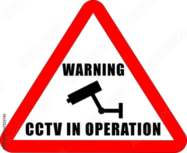 Obraz CCTV Warning Sign